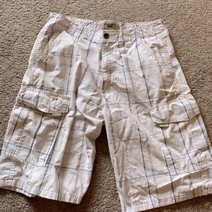 White Blue striped Cargo Shorts Wrangler Jean Co